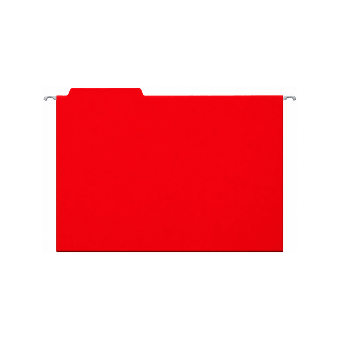 CARPETA COLGANTE TAMAÑO OFICIO ROJO 186GR