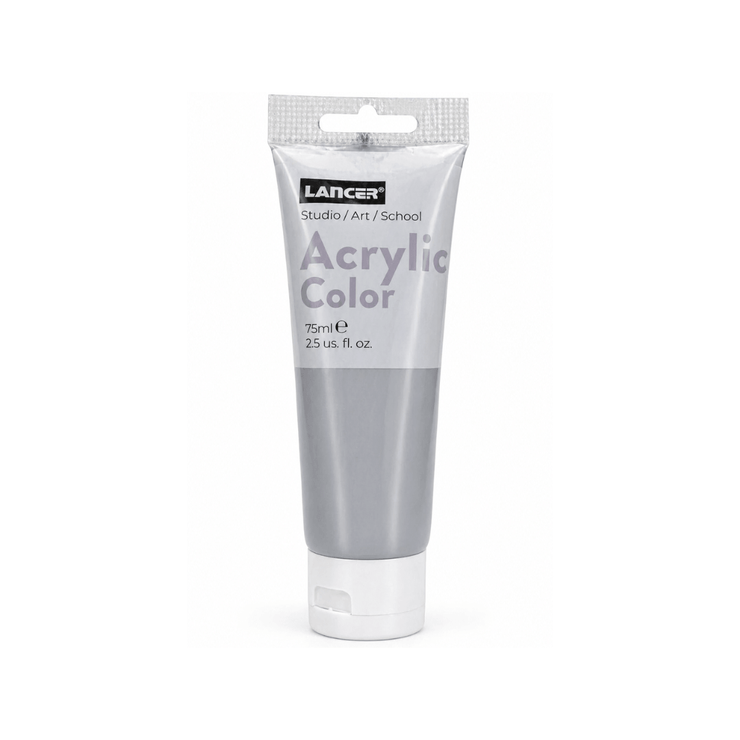 ACRYLIC COLOR- 75 ML PLATA