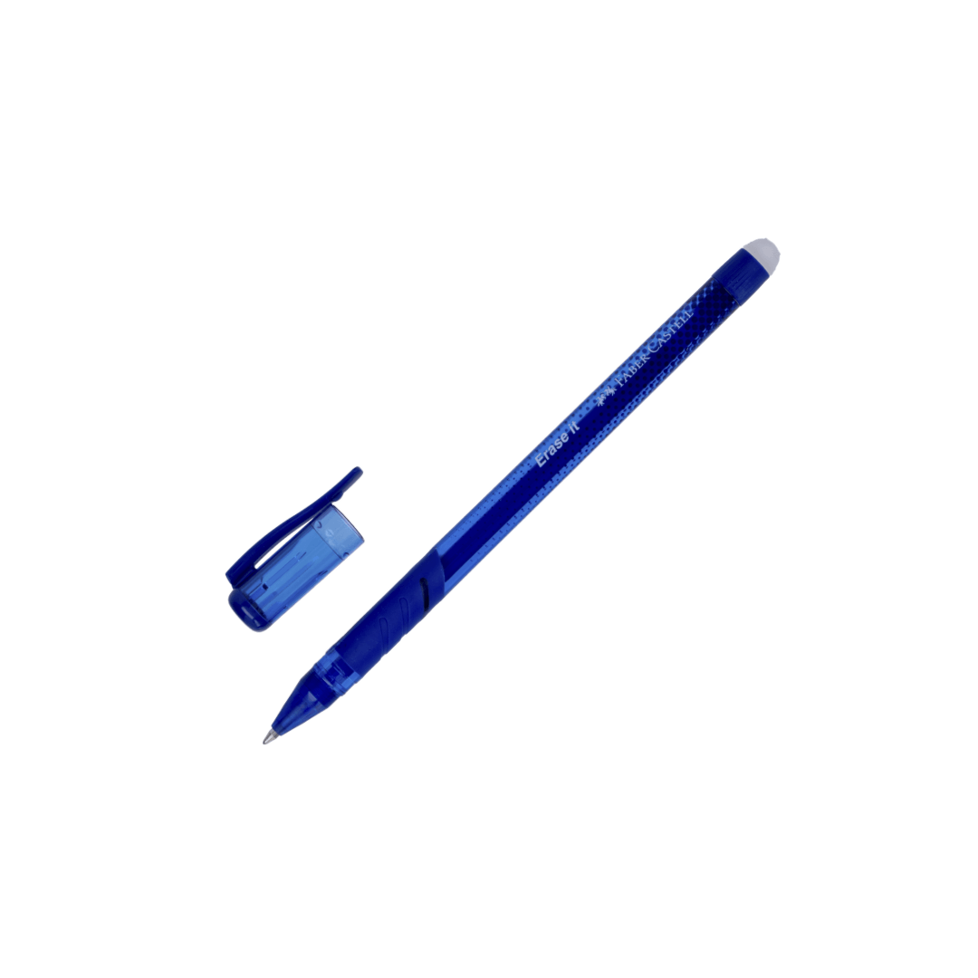 BOLIGRAFO FABER P/0.7MM BORRABLE AZUL