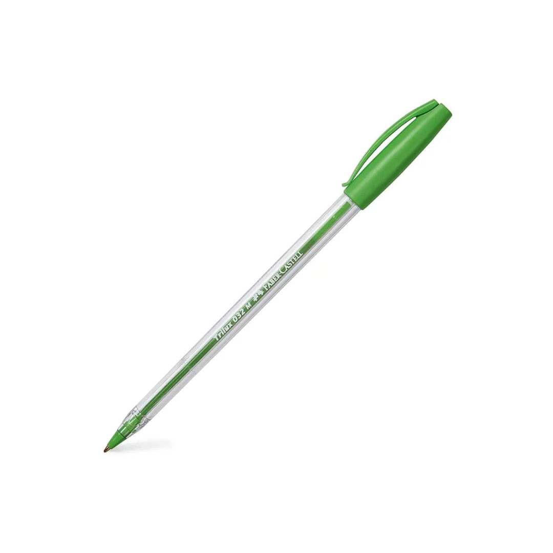 BOLIGRAFO FABER TRILUX 032 M VERDE LIMON
