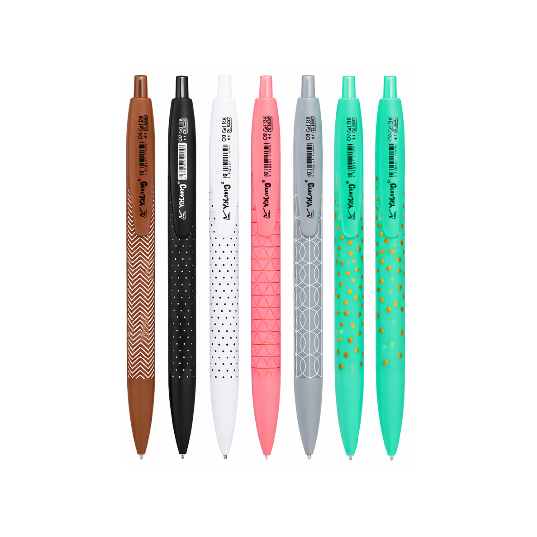 BOLIGRAFO OIL GEL 6 COLORES YL25020 YALONG