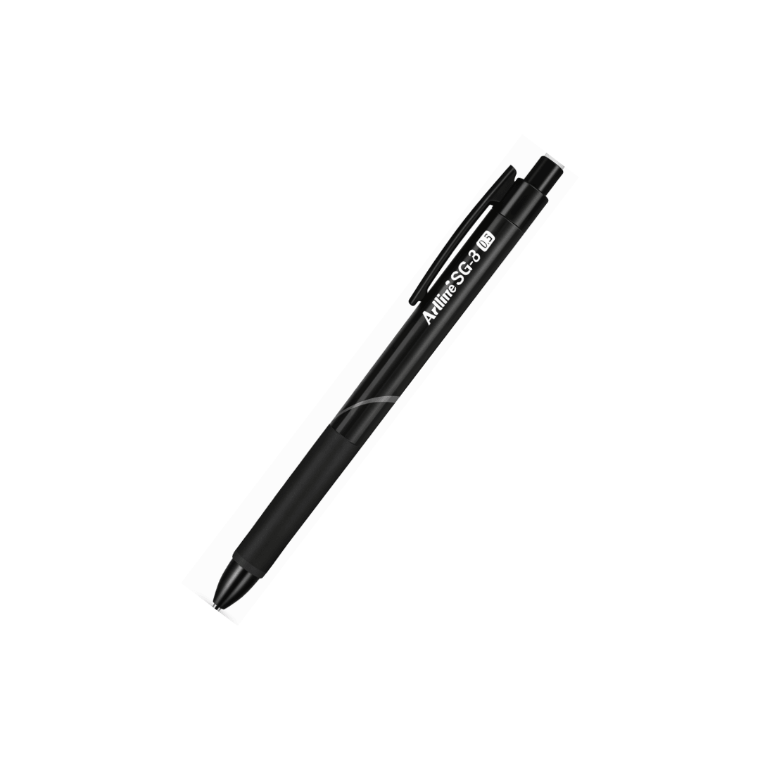 BOLIGRAFO RETRACTIL EGB SG88 0.5M NEGRO ARTLINE