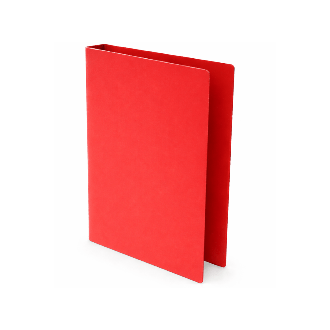 CARPETA 2 ANILLOS TAMAÑO CUADERNO 380X220MM ROJA LANCER
