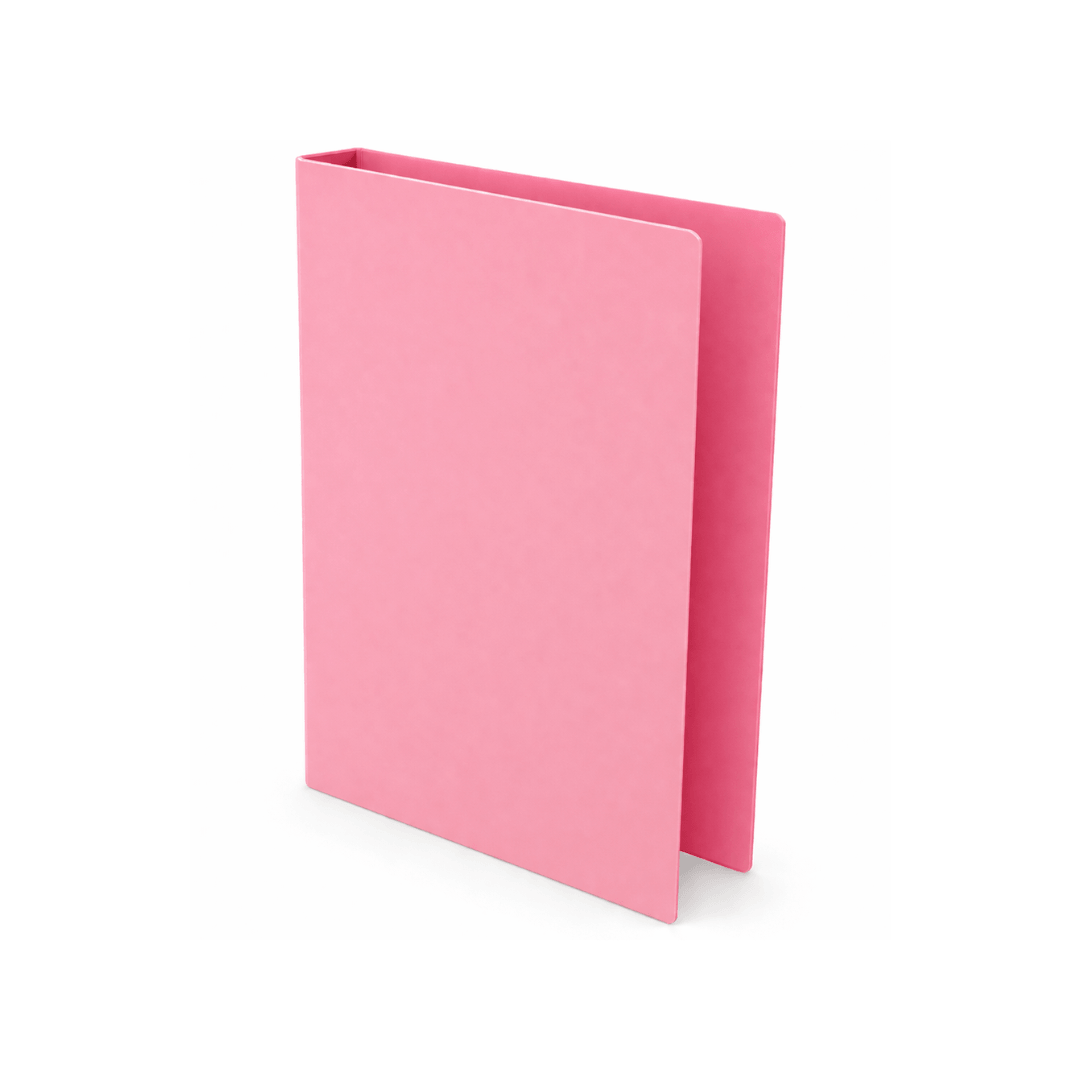 CARPETA 2 ANILLOS TAMAÑO CUADERNO 380X220MM ROSADA LANCER