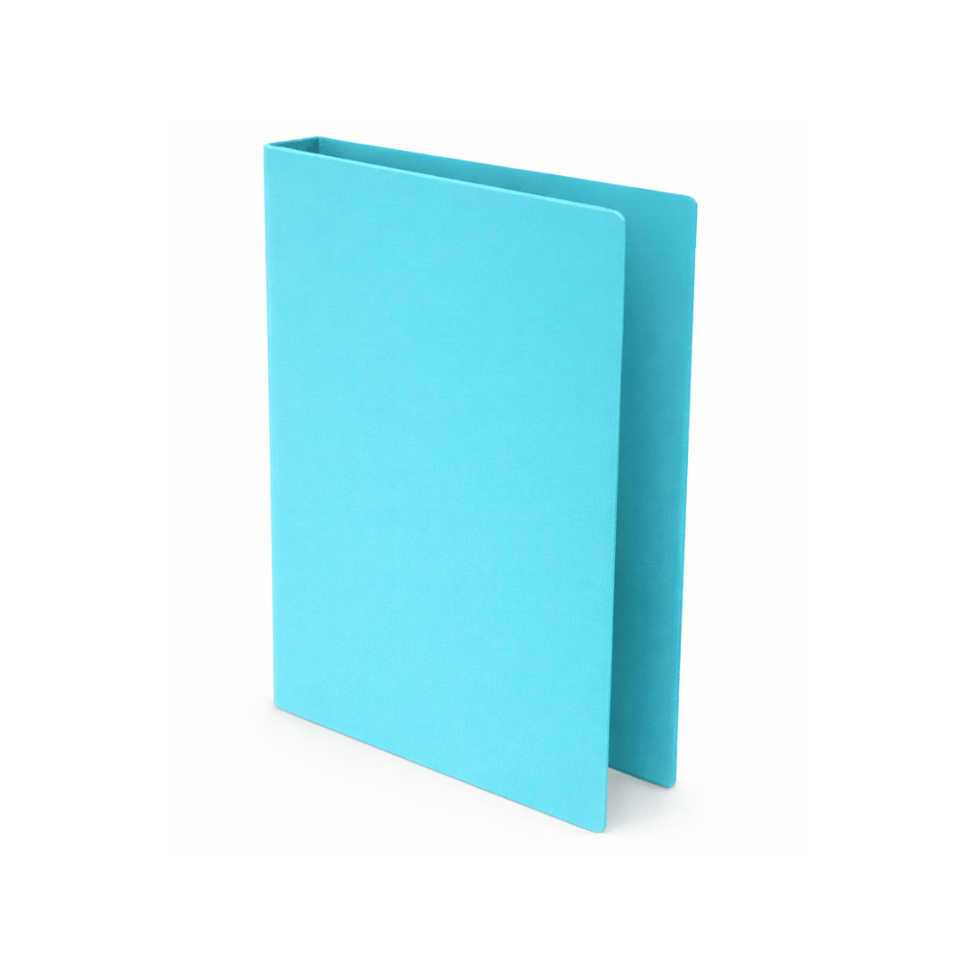 CARPETA 2 ANILLOS TAMAÑO CUADERNO 380X220MM TURQUESA LANCER