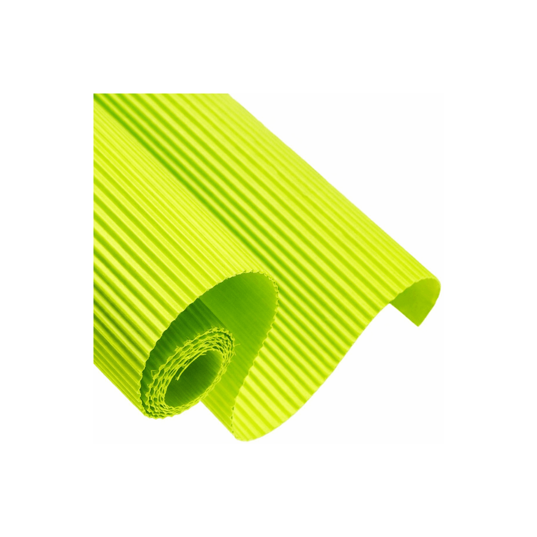 CARTULINA CORRUGADA VERDE CLARO 70X50CM