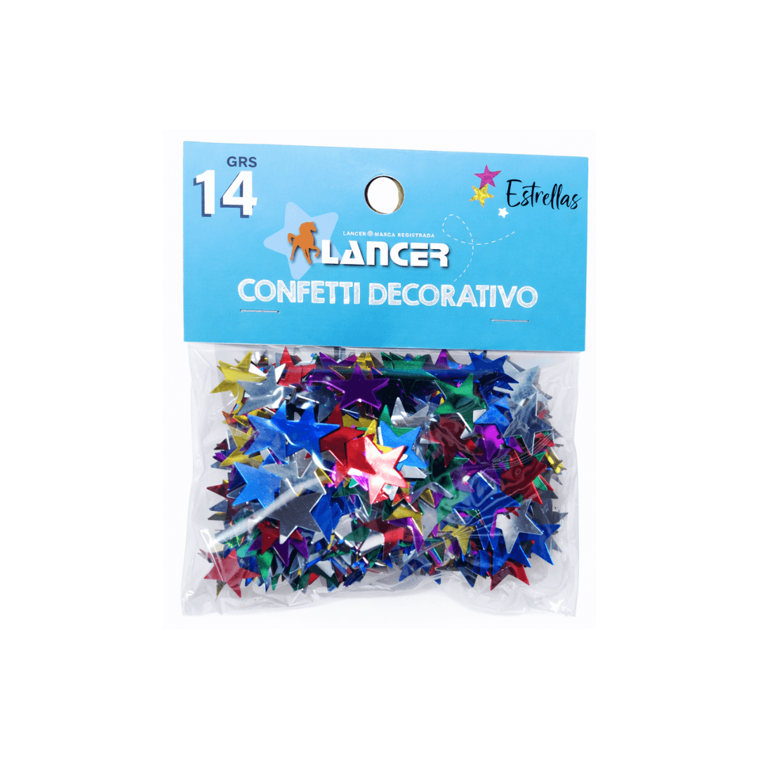 CONFETI DECORATIVO 14GR - ESTRELLAS