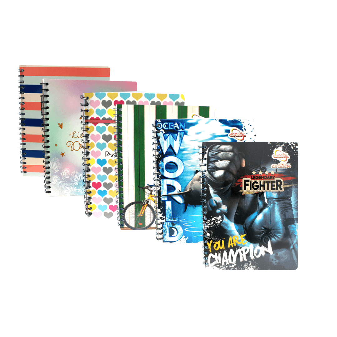 CUADERNO UNIVERSITARIO 2 LÍNEAS 100 HOJAS STICKER ESCRIBE