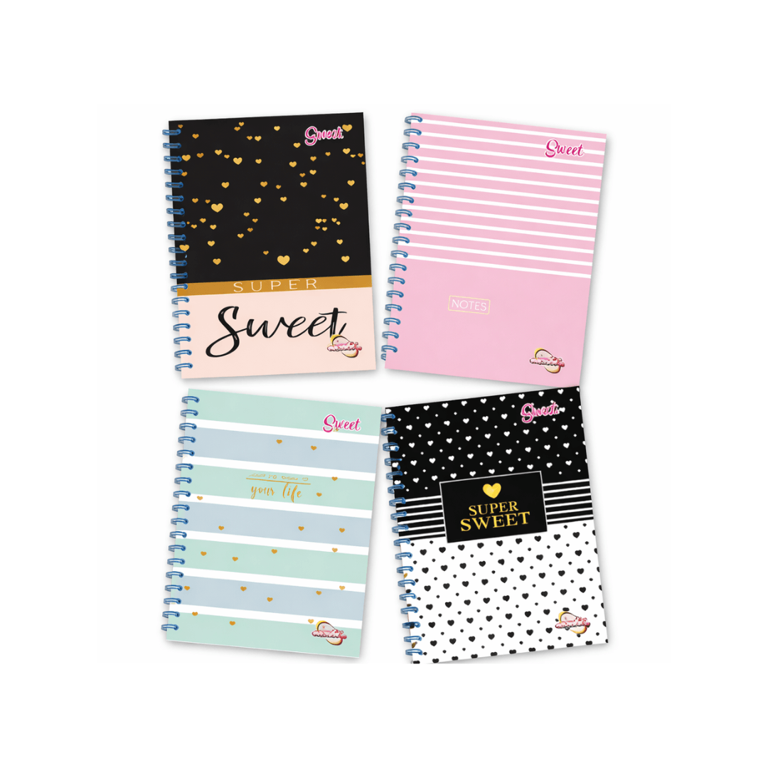 CUADERNO UNIVERSITARIO LOOPY 100 HOJAS CUADROS PASTA DURA SWEET