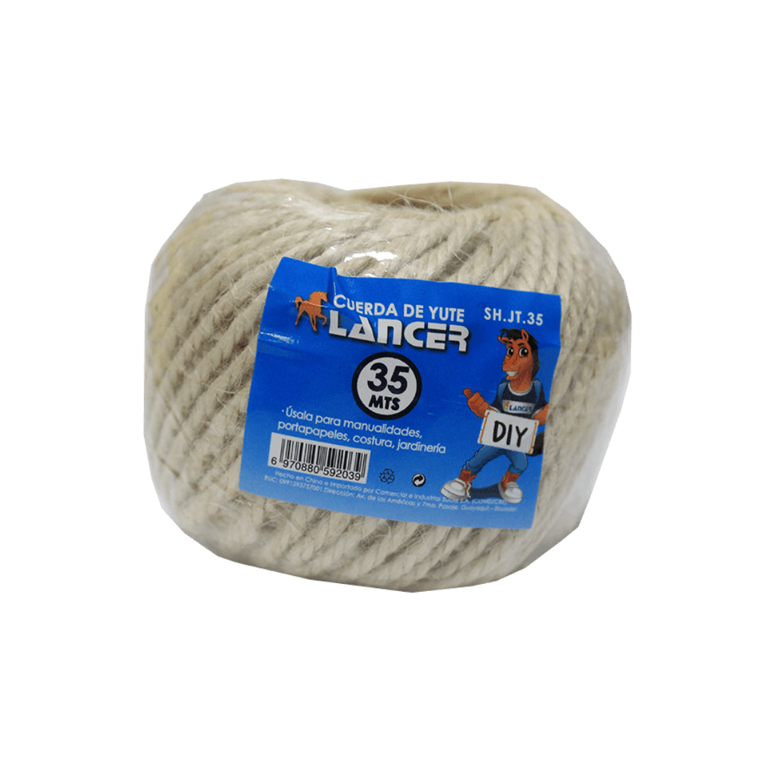 CUERDA DE YUTE BLANCA 35 METROS LANCER