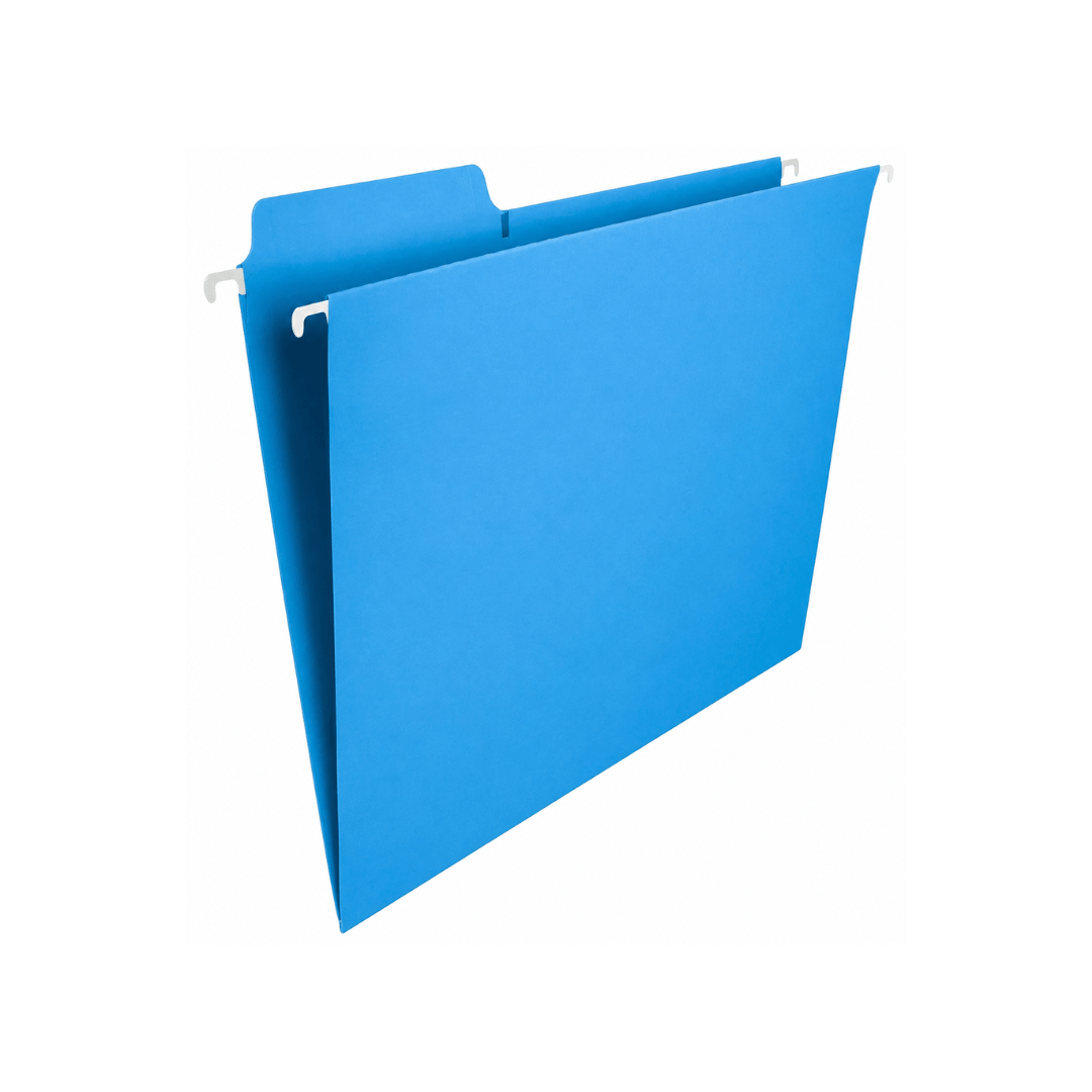 CARPETA COLGANTE TAMAÑO OFICIO CELESTE 186GR