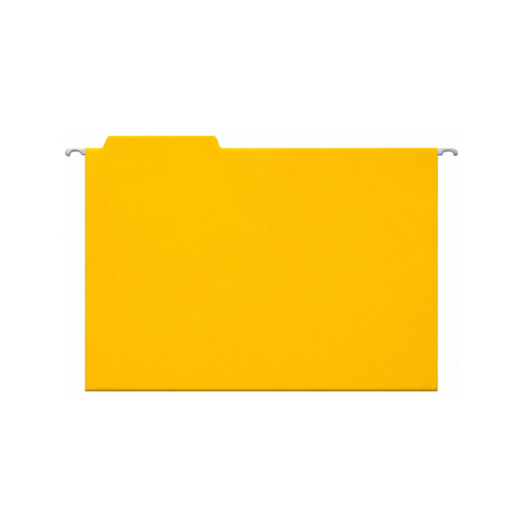 CARPETA IDEAL COLGANTE TAMAÑO OFICIO AMARILLO 180 GR