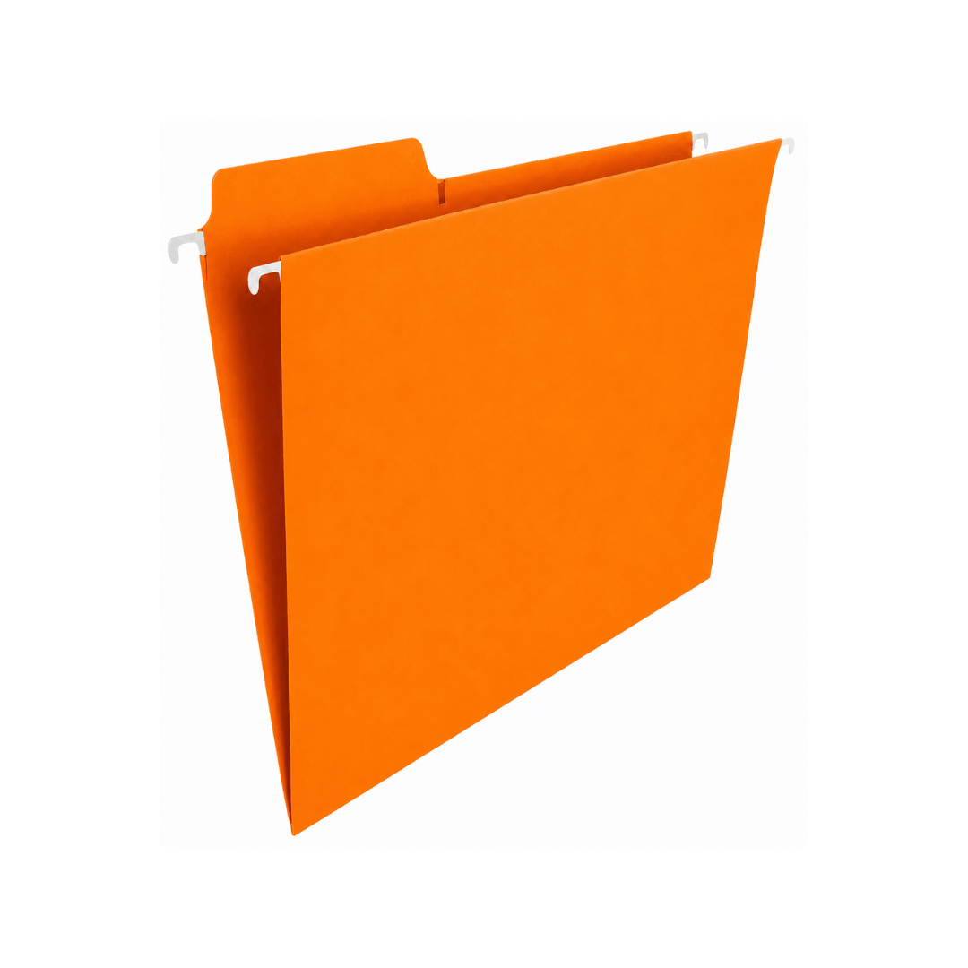 CARPETA IDEAL COLGANTE TAMAÑO OFICIO NARANJA 180 GR