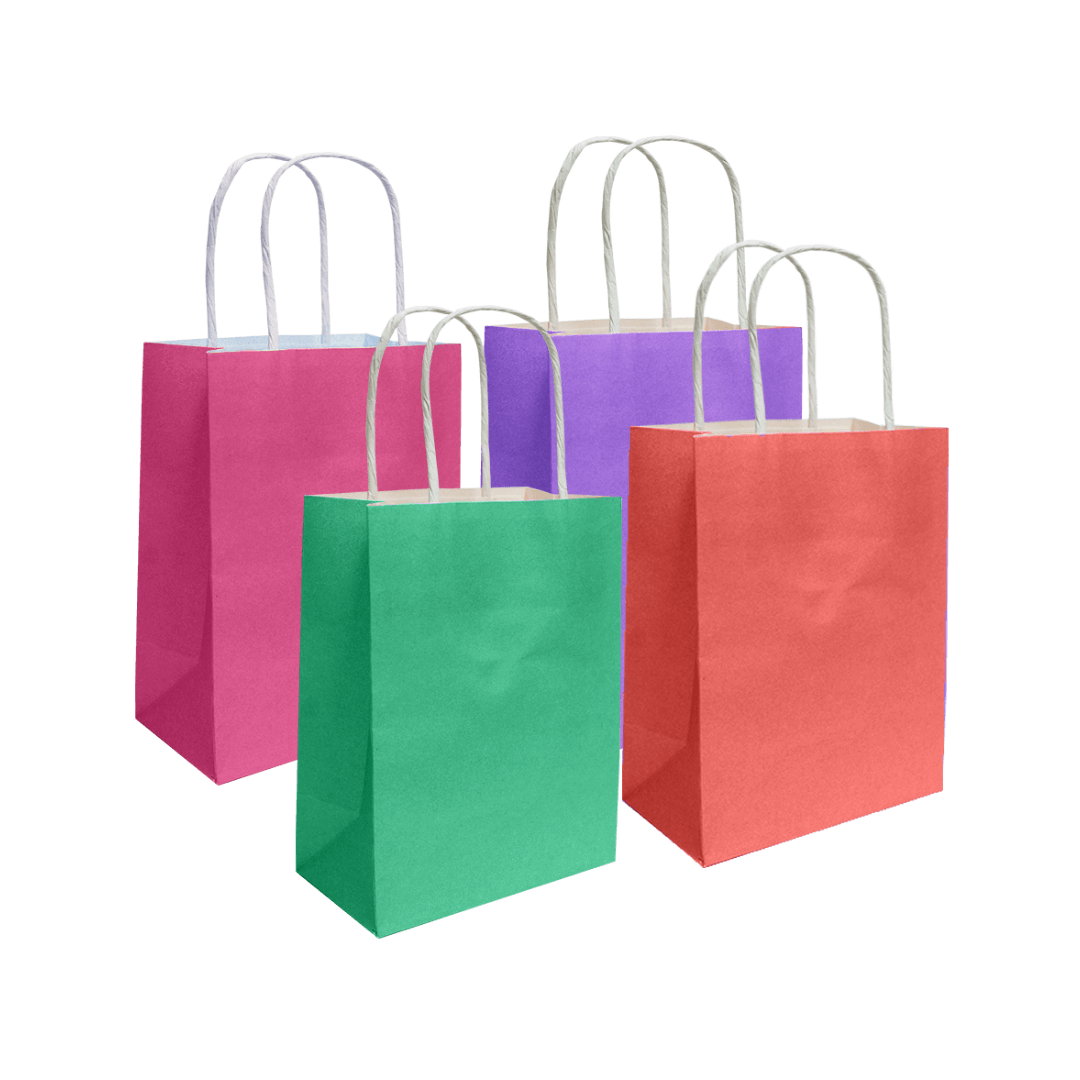 FUNDA DE REGALO COLORES NIÑA SMALL PAPEL 120 GR (LILA-TURQUESA-FUCSIA-ROSADA)