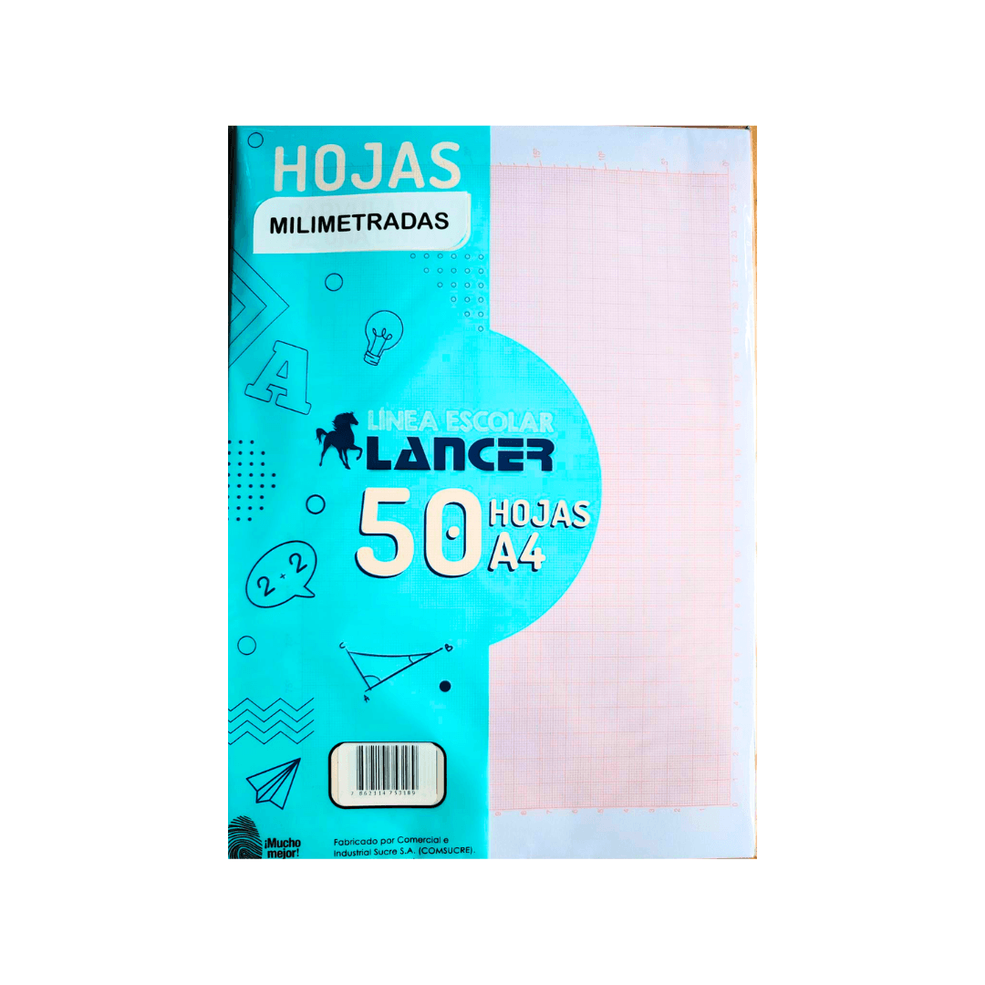 HOJAS MILIMETRADA A4