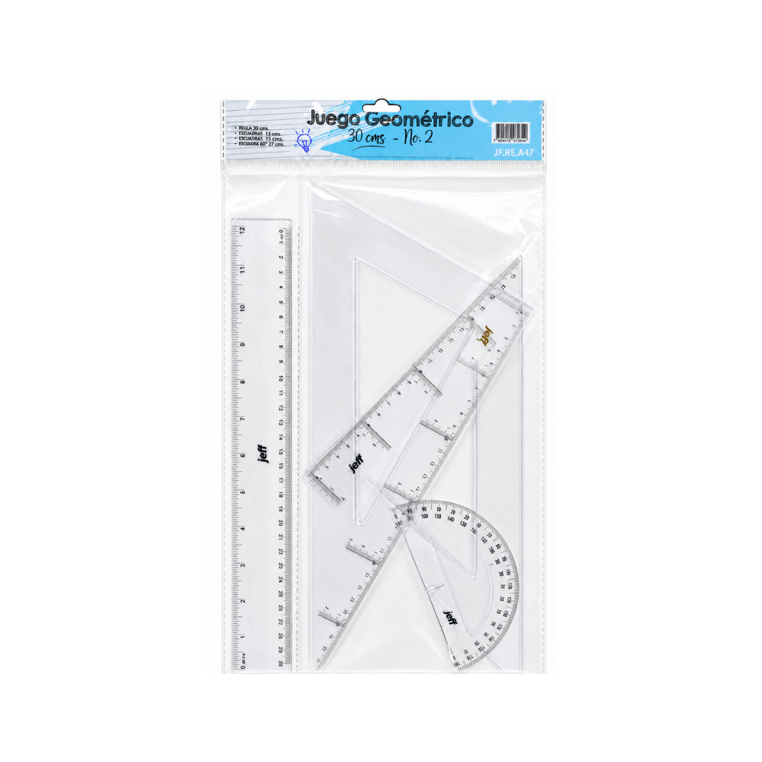 JUEGO GEOMÉTRICO JEFF 30CM #2