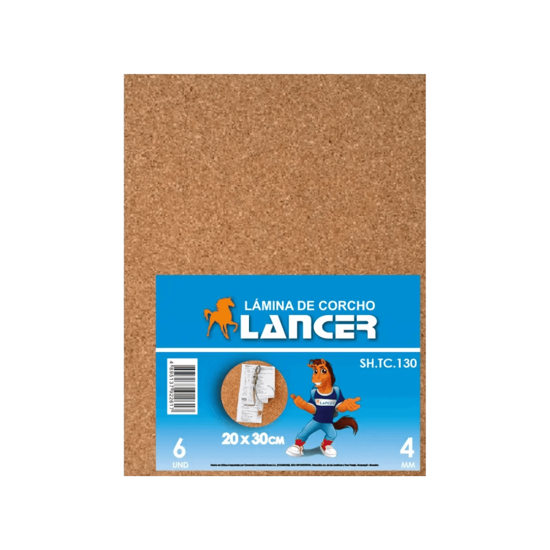 LÁMINA CORCHO 20X30CM - 4MM