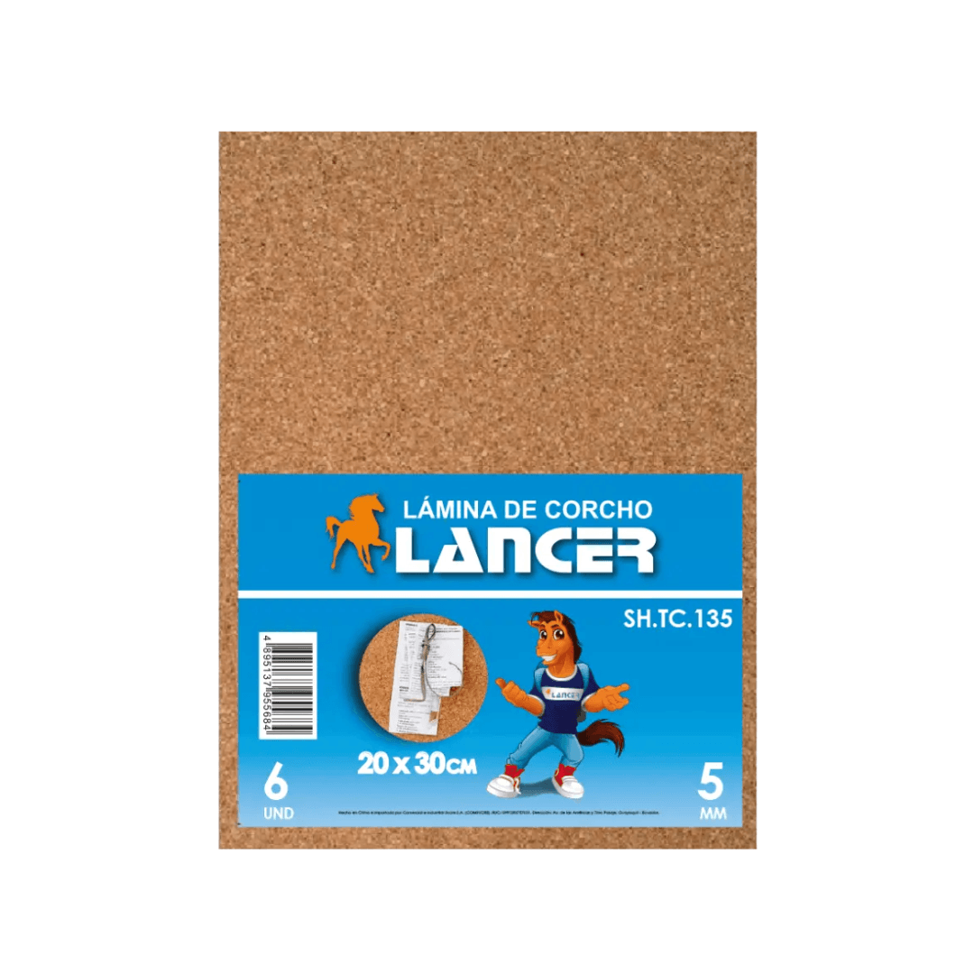 LÁMINA CORCHO 20X30CM - 5MM