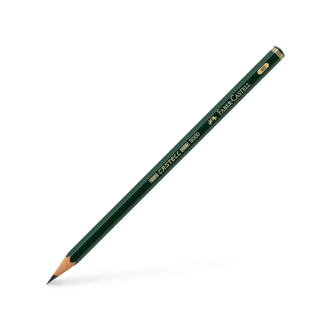 LÁPIZ FABER CASTELL 4B CUERPO DE COLOR VERDE
