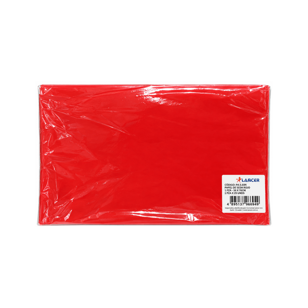 PAPEL DE SEDA ROJO 50X70CM
