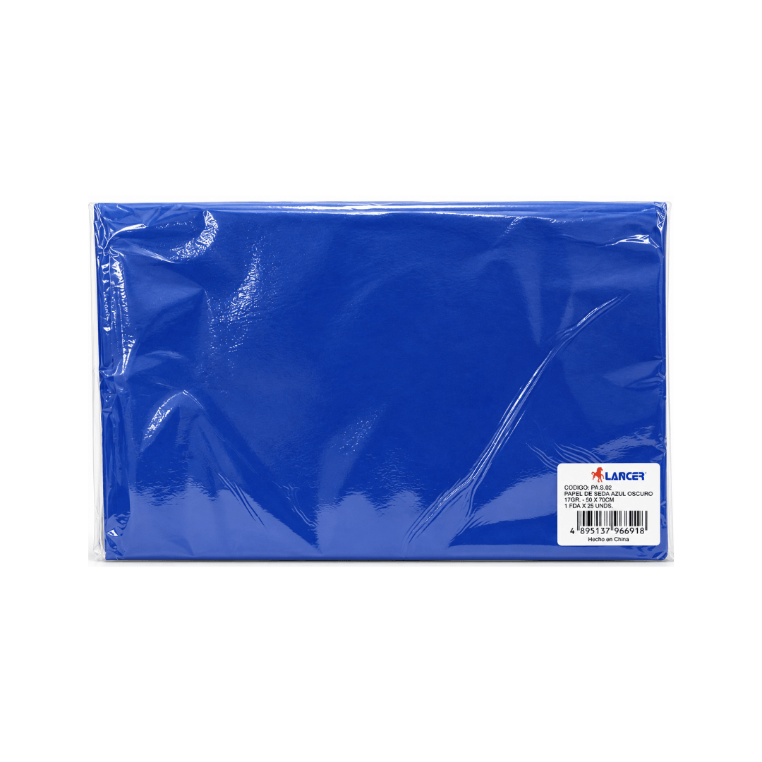 PAPEL SEDA AZUL OSCURO 50X70CM