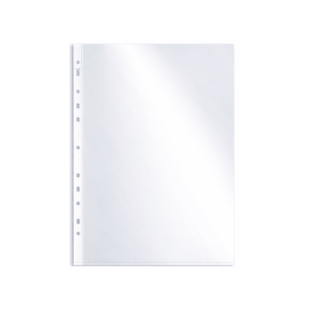 PROTECTOR DE HOJAS A4 FINO - 0.035MM 100 UNIDADES