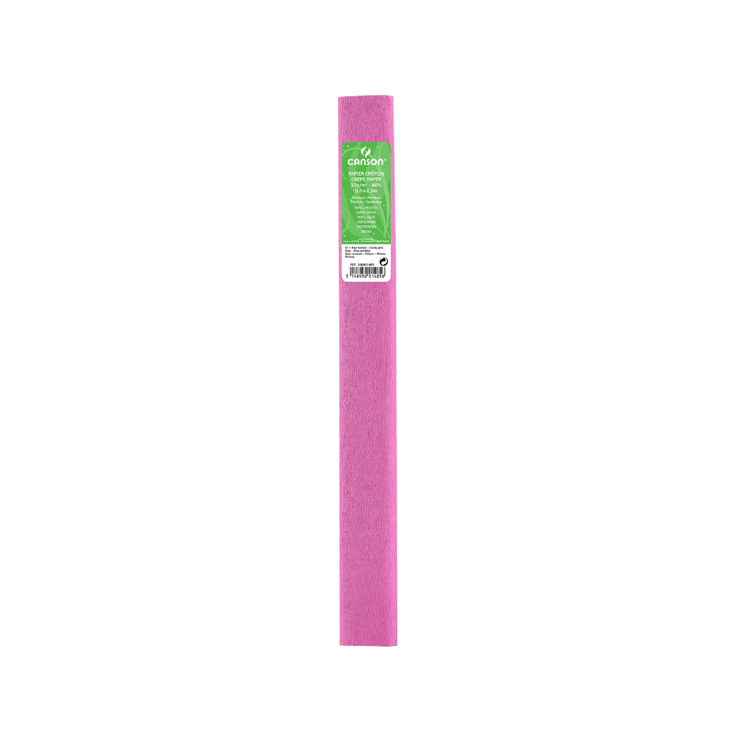 PAPEL CREPÉ FUCSIA PLG 0.5 X 2.5M 48GRS - CANSON