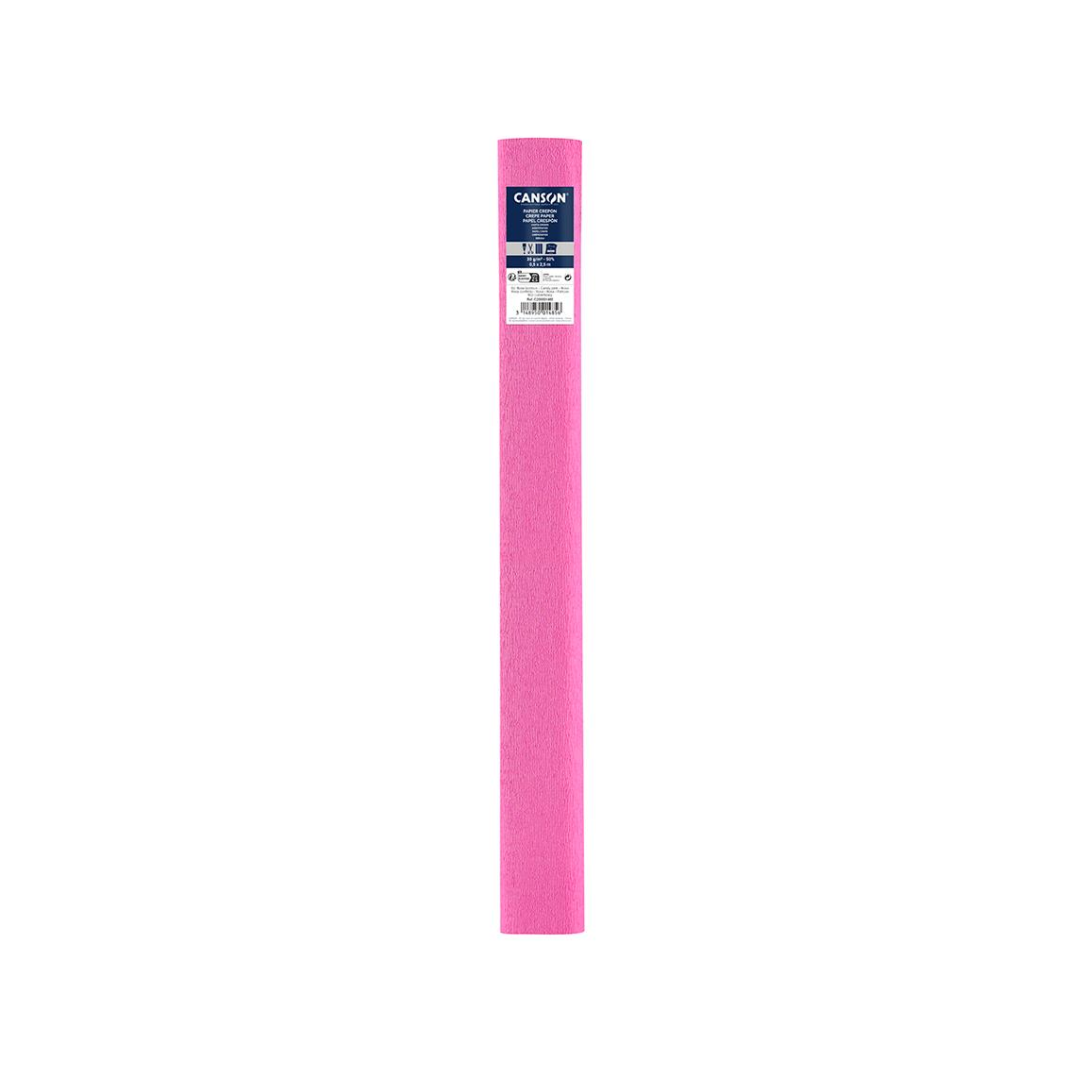 PAPEL CREPÉ ROSADO PLG 0.5 X 2.5M 48GRS - CANSON
