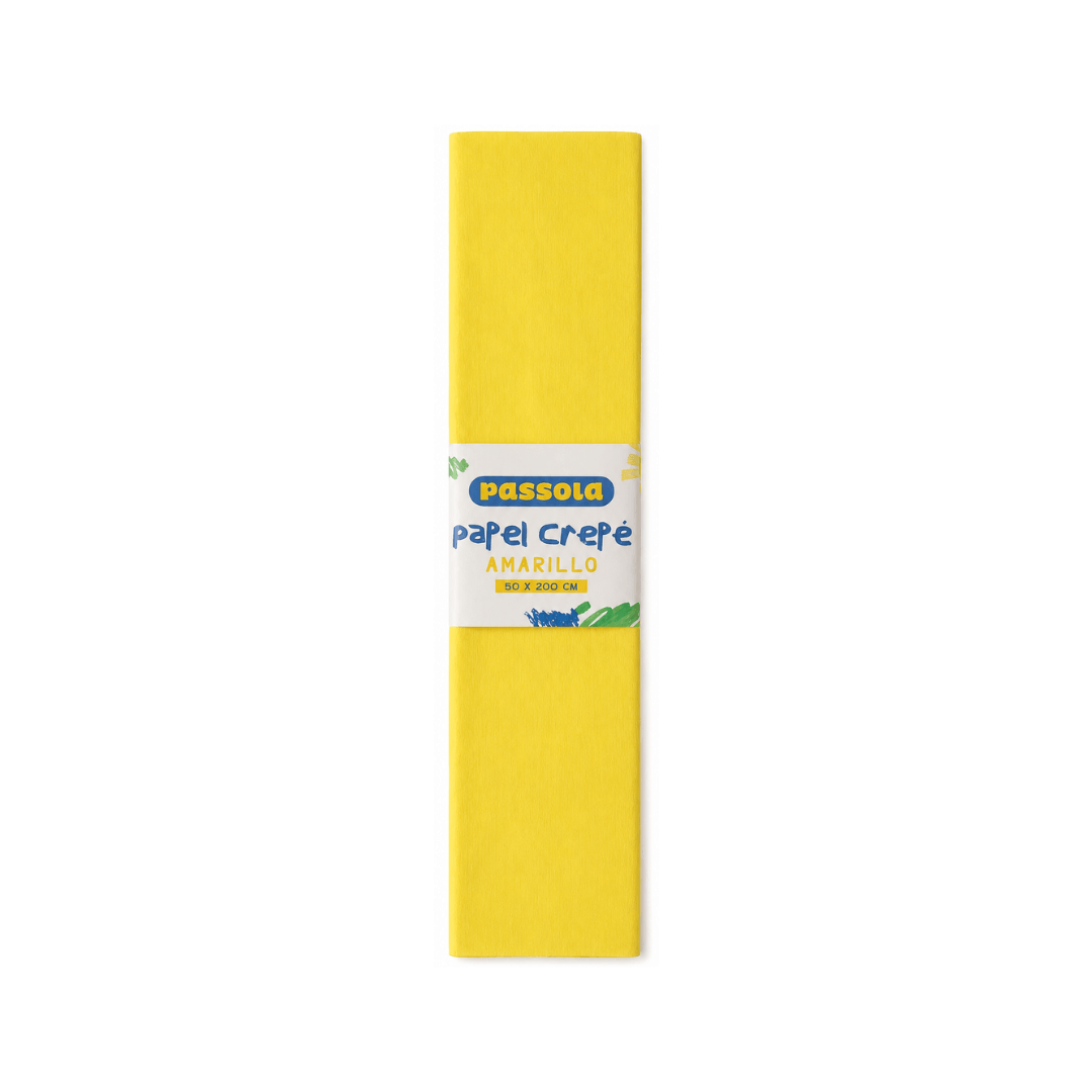 PAPEL CREPÉ PASSOLA 50X200CM AMARILLO