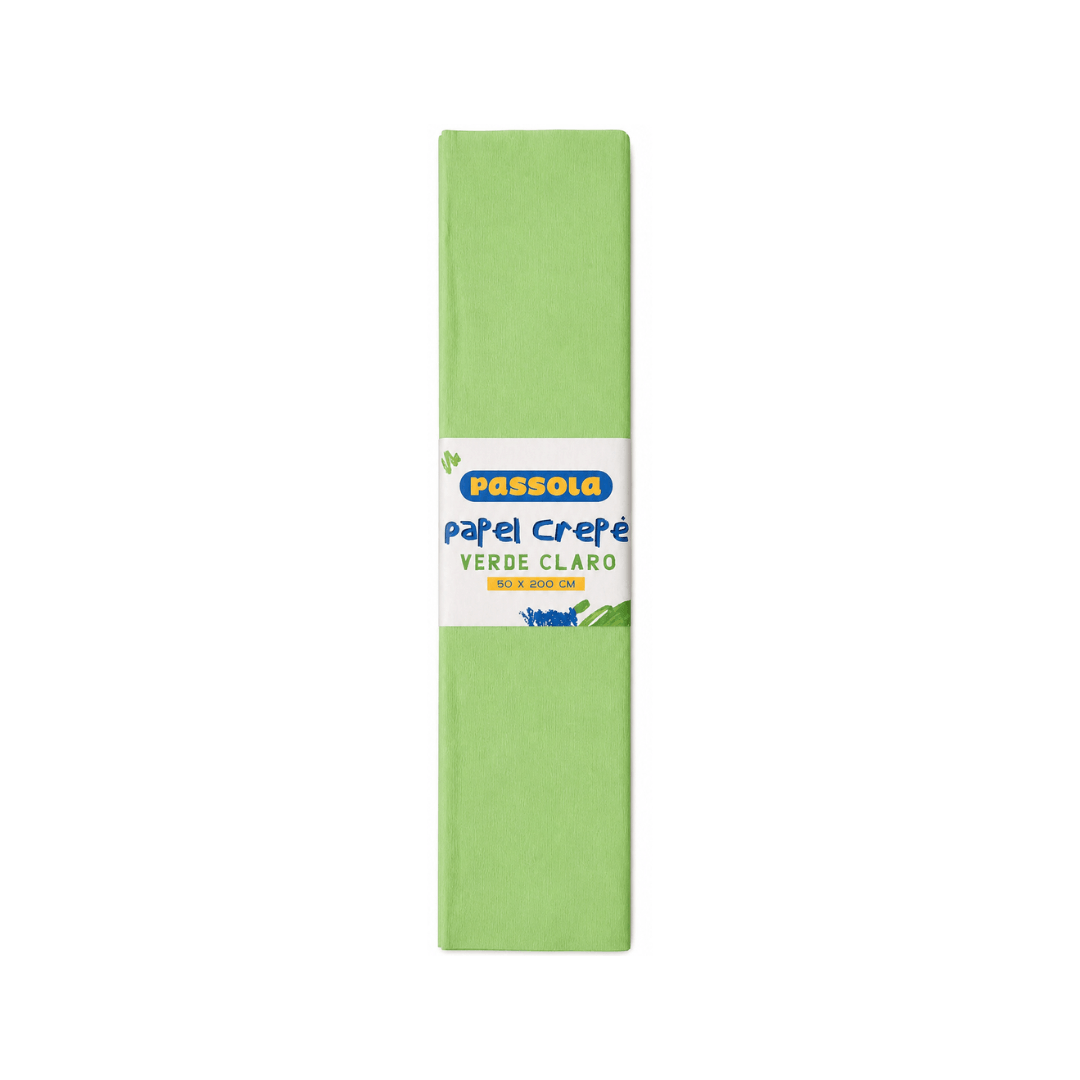 PAPEL CREPÉ PASSOLA 50X200CM VERDE CLARO