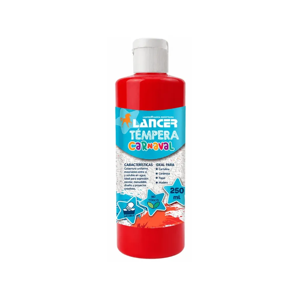 TEMPERA LANCER ROJA 250ML