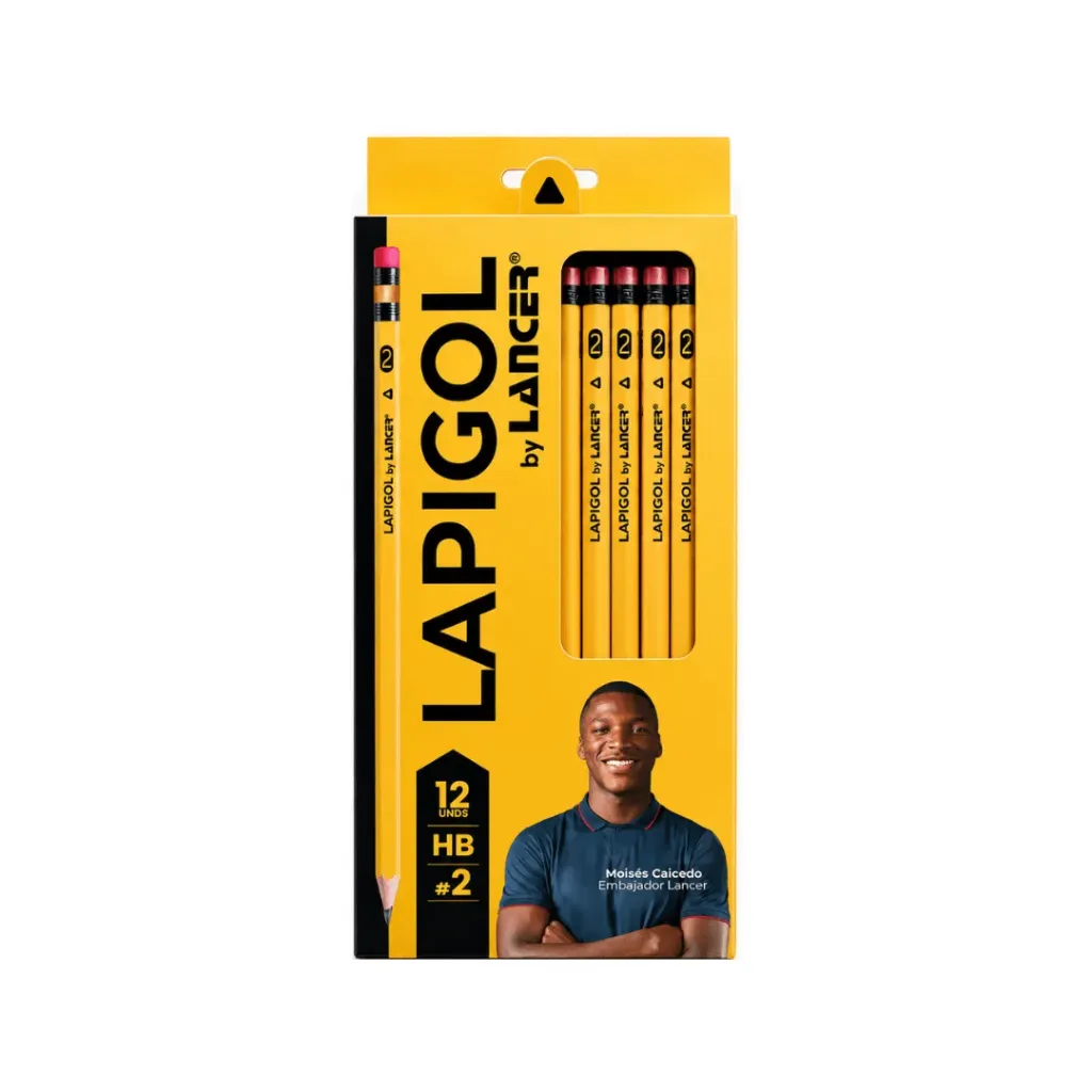 LÁPIZ GRAFITO LAPIGOL TRIANGULAR # 2HB