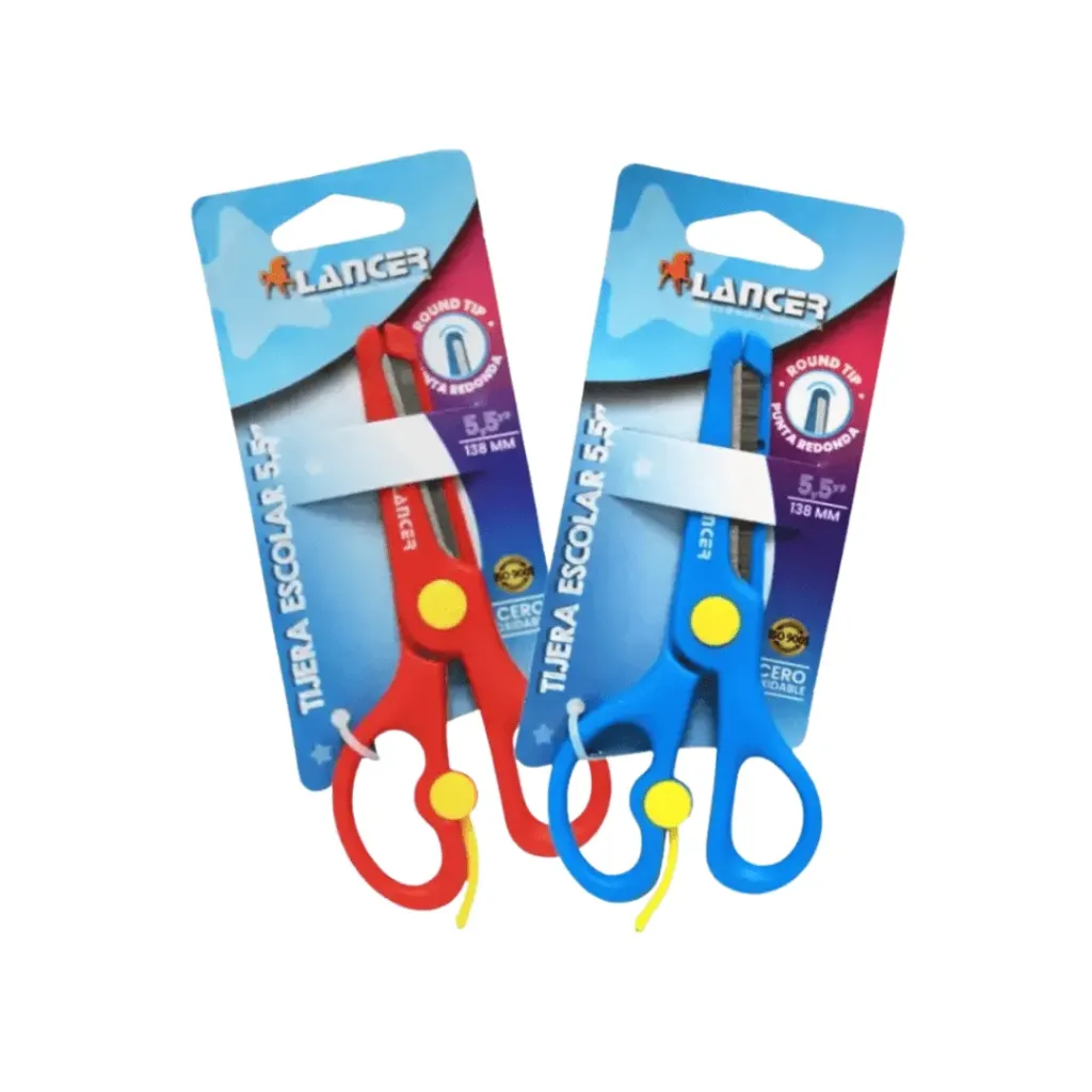 TIJERA ESCOLAR DE REBOTE LANCER 5.5 PULGADAS