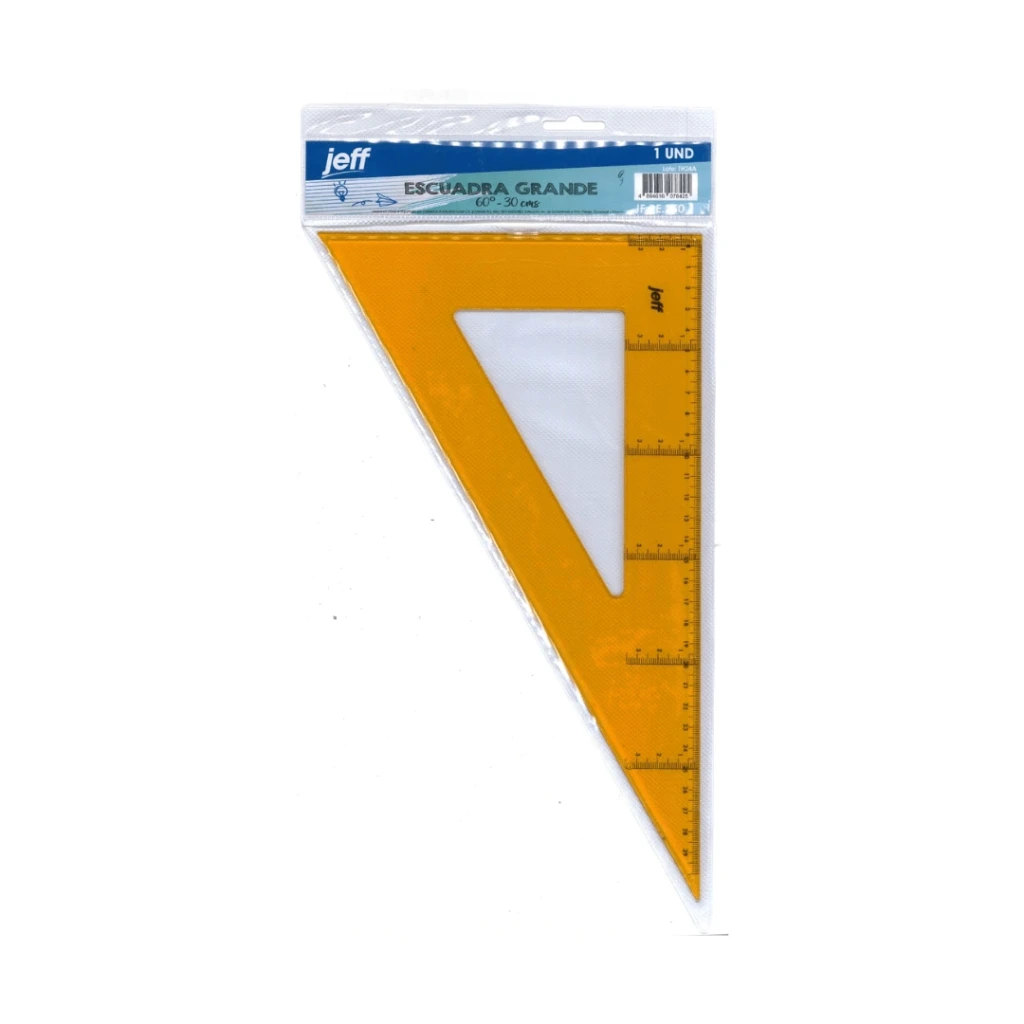 ESCUADRA JEFF GRANDE 60-30CM-NARANJA