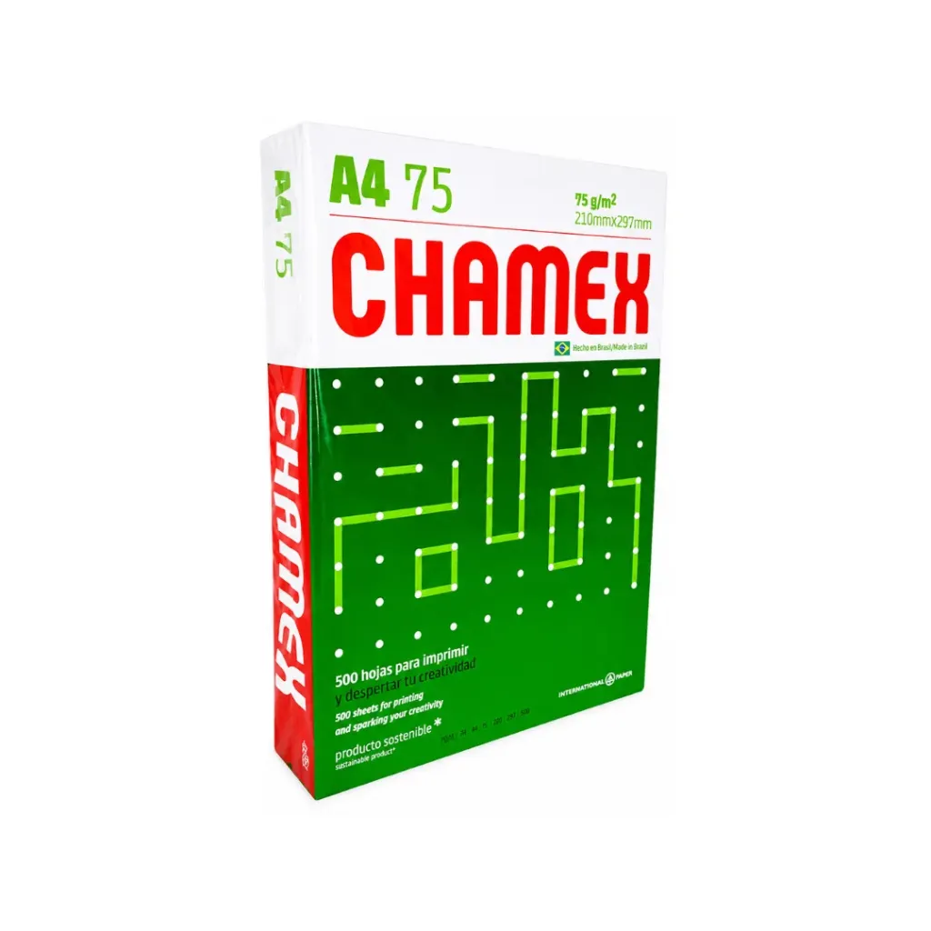 RESMA DE HOJAS A4 CHAMEX PARA IMPRESIÓN