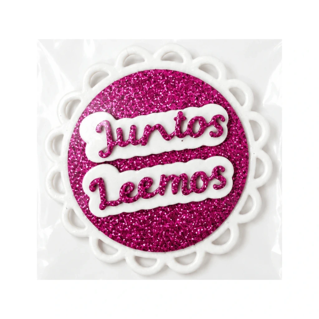 LOGO DE JUNTOS LEEMOS DE DIÁMETRO 7CM