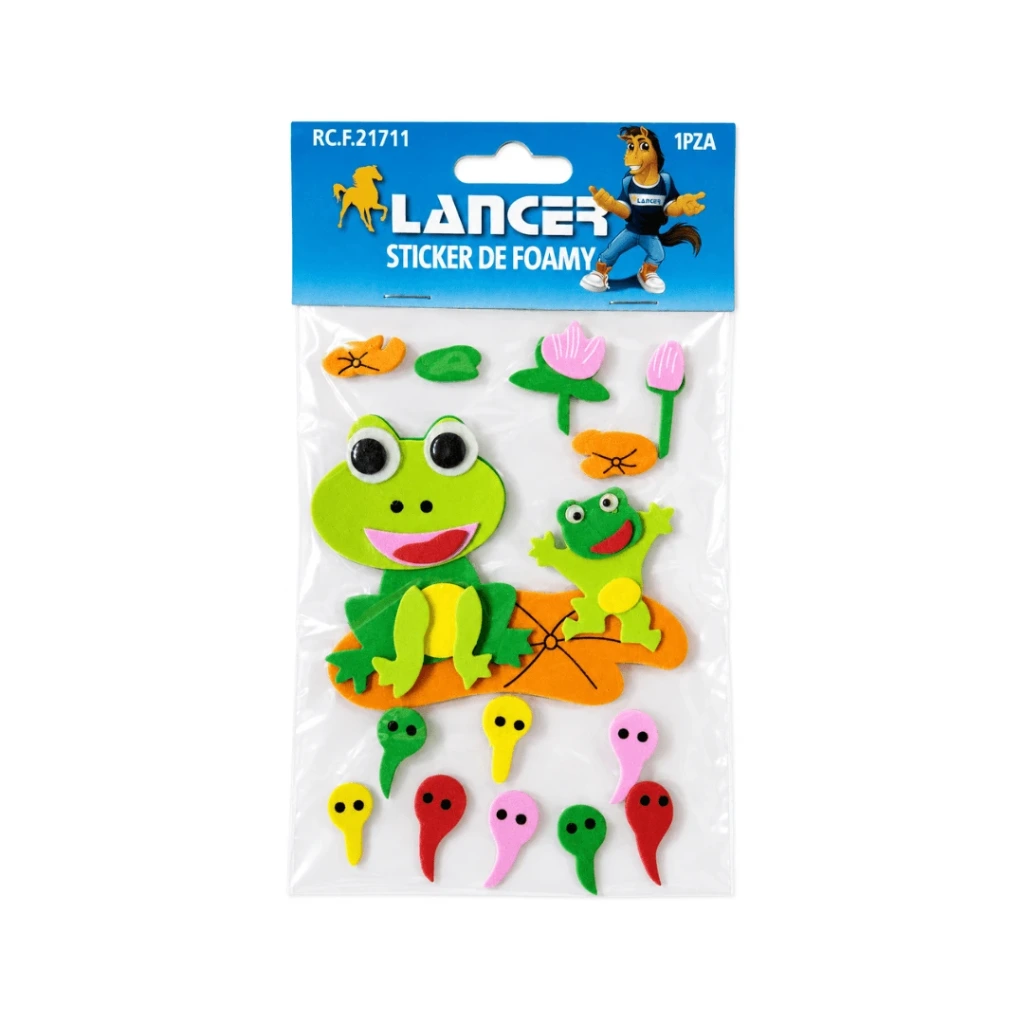 STICKER FOAMY RANAS