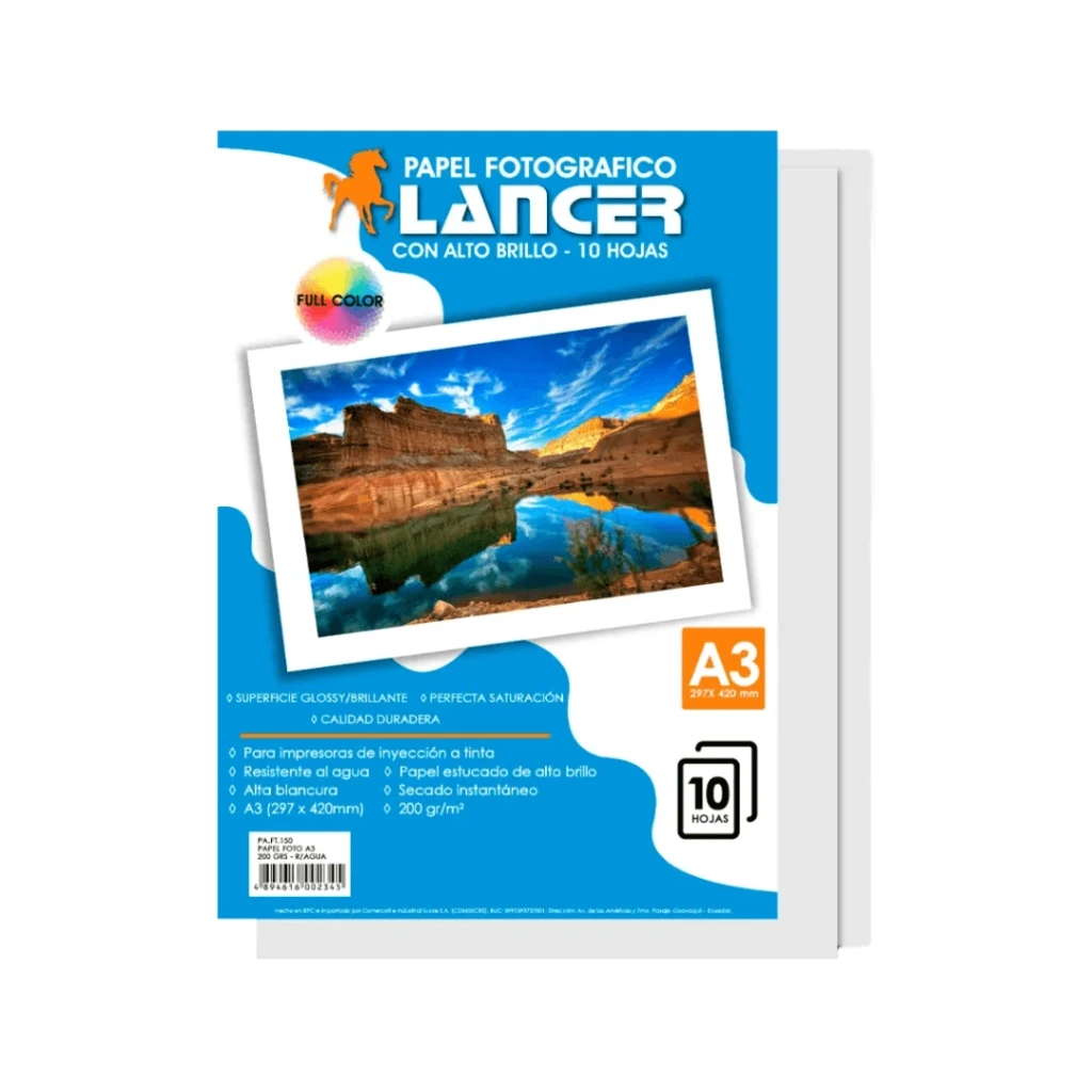 PAPEL FOTOGRAFICO A3 200 GR