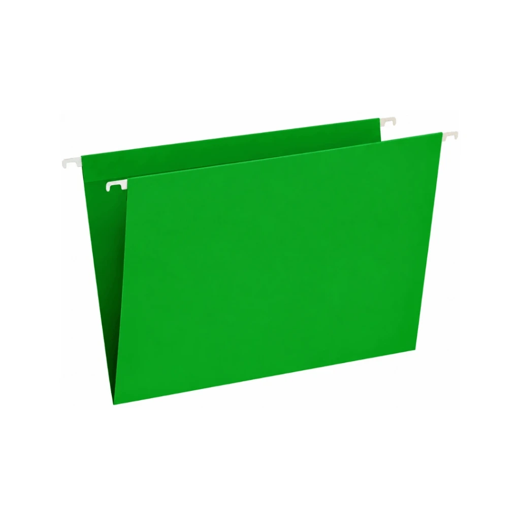 FOLDER COLGANTE TAMAÑO OFICIO VERDE 186GR