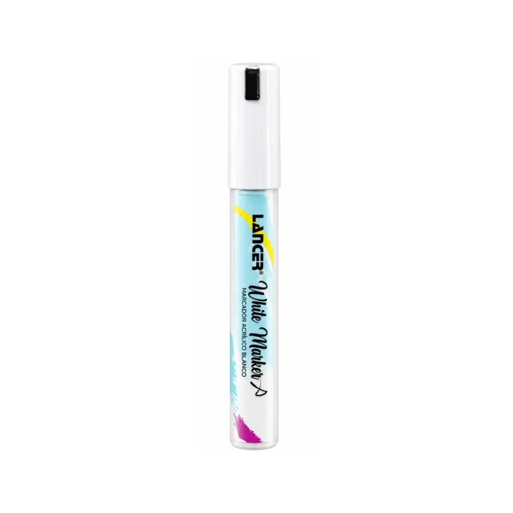 MARCADOR ACRÍLICO PUNTA BALA 4MM COLOR BLANCO