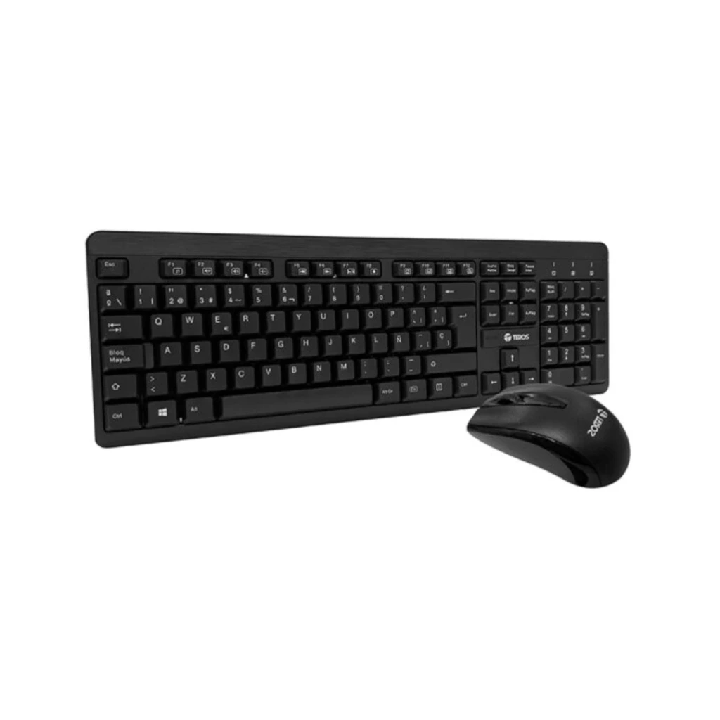 TECLADO Y MOUSE /2.4GHZ /COLOR NEGRO/COMBO TEROS/TE-4071N WIRELESS