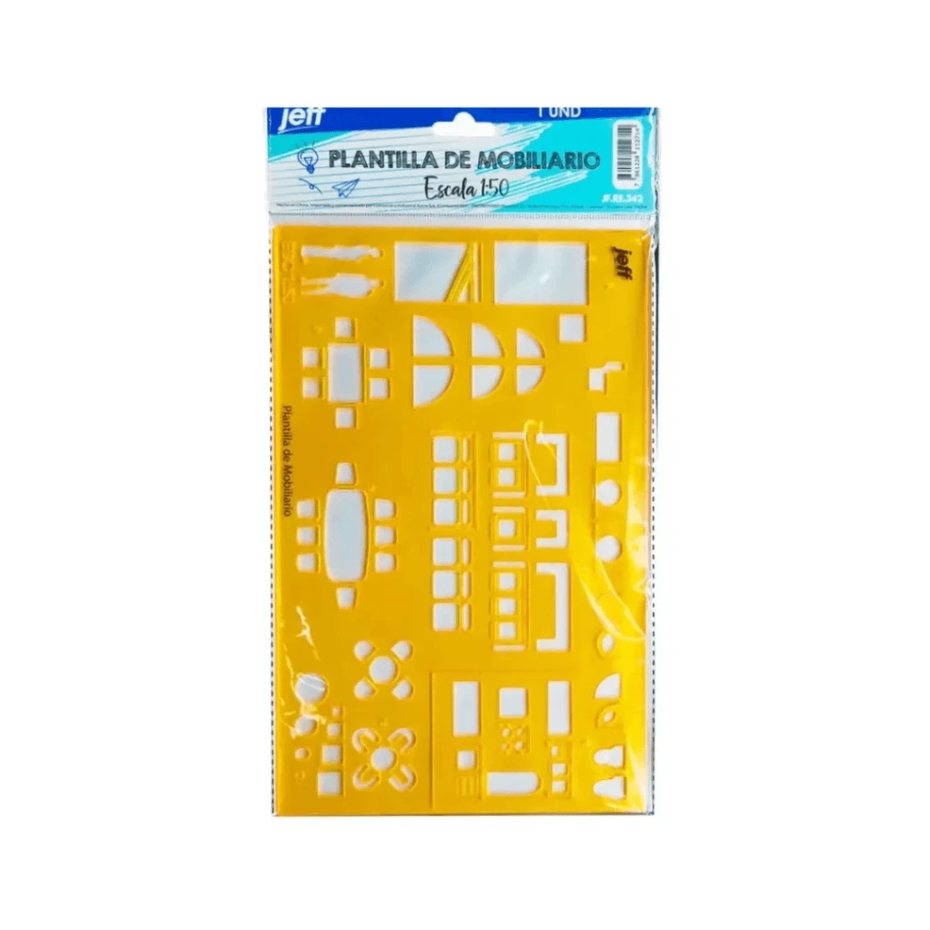 PLANTILLA DE MOBILIARIO ESCALA 1:50