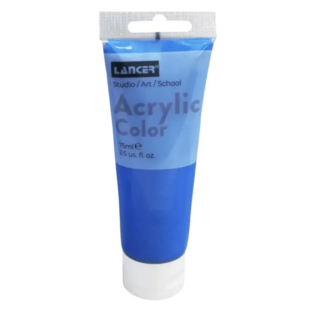 ACRYLIC COLOR- 75 ML AZUL ZAFIRO PERLADO