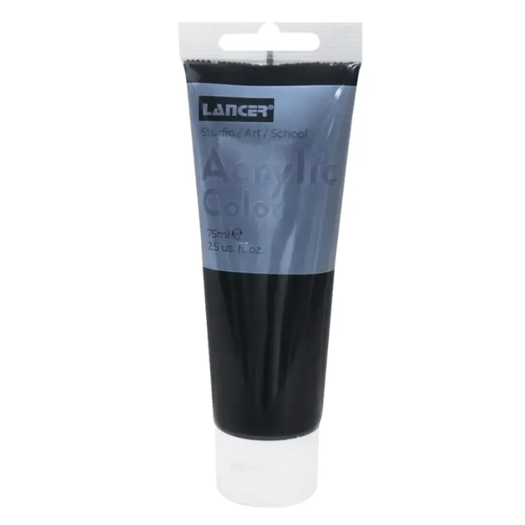 ACRYLIC COLOR- 75 ML NEGRO