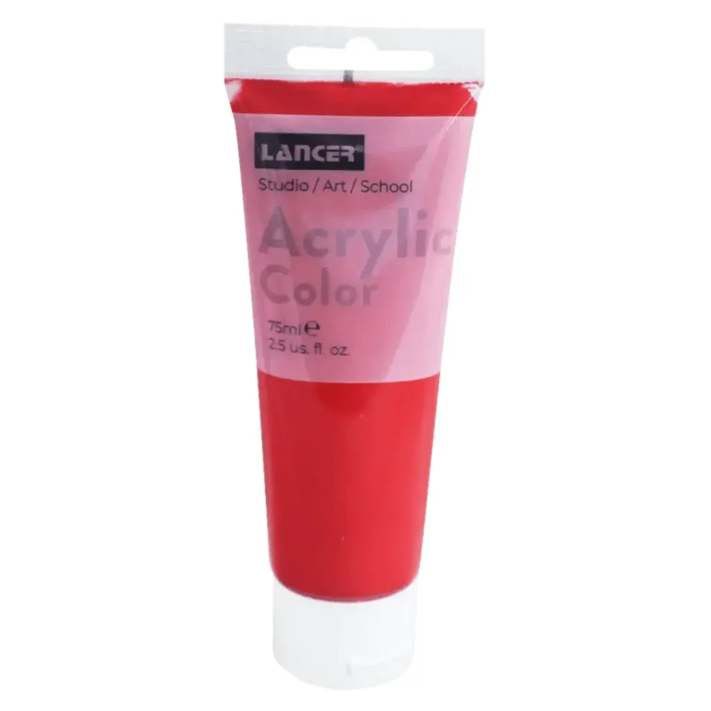 ACRYLIC COLOR- 75 ML ROJO