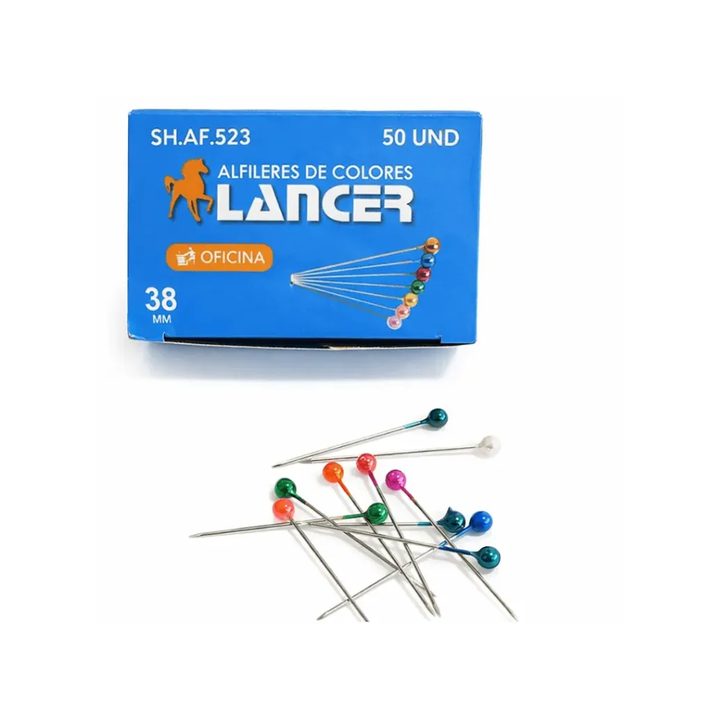 ALFILERES DE COLORES 4X38 MM