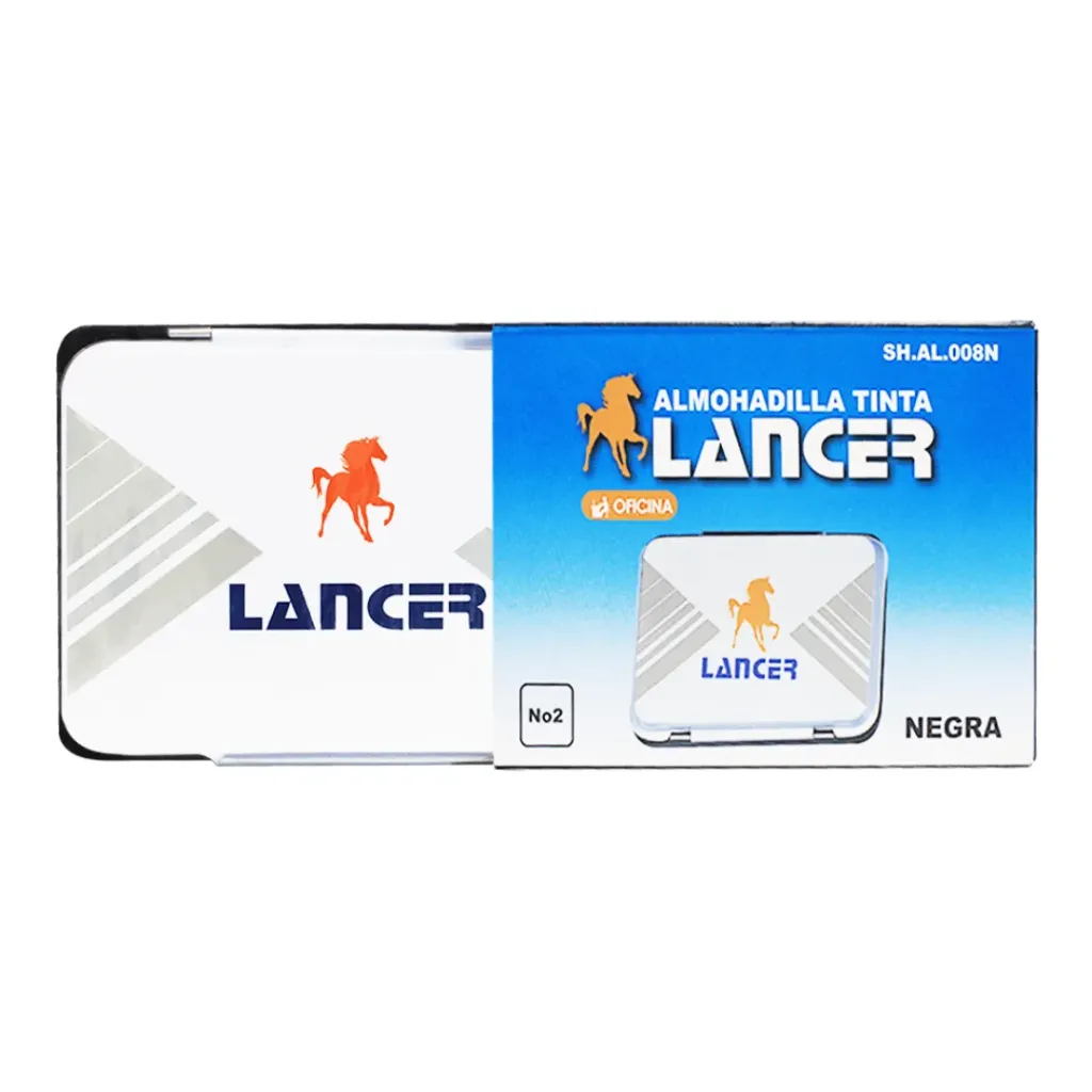 ALMOHADILLA LANCER TINTA NEGRA 12.2X8.4CM