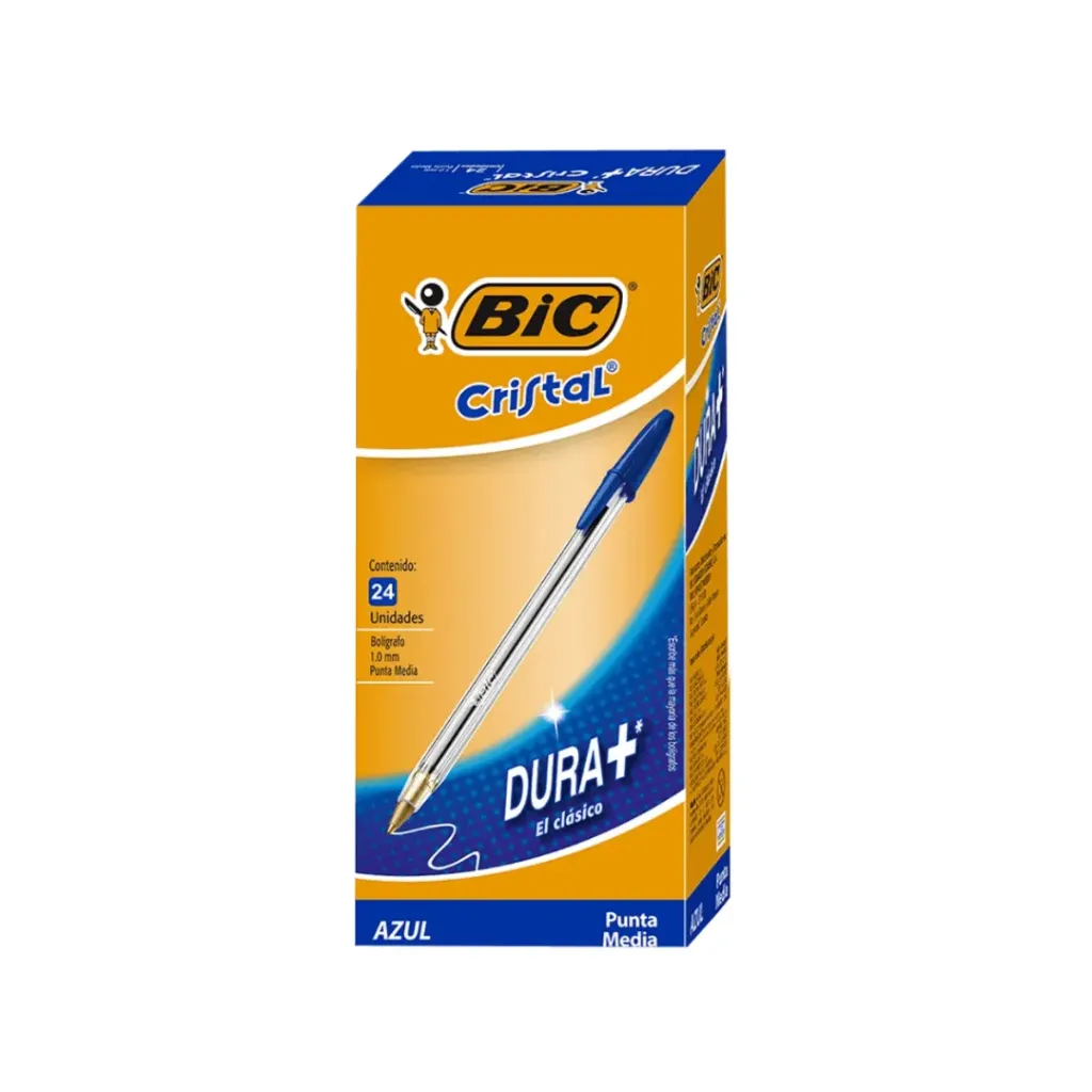 BOLÍGRAFO BIC CRISTAL PUNTA MEDIA 1.00MM AZUL