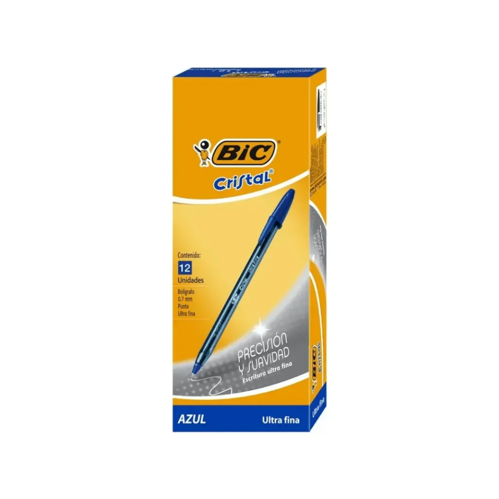 BOLIGRAFO BIC PRECISION Y SUAVIDAD ULTRAFINO AZUL