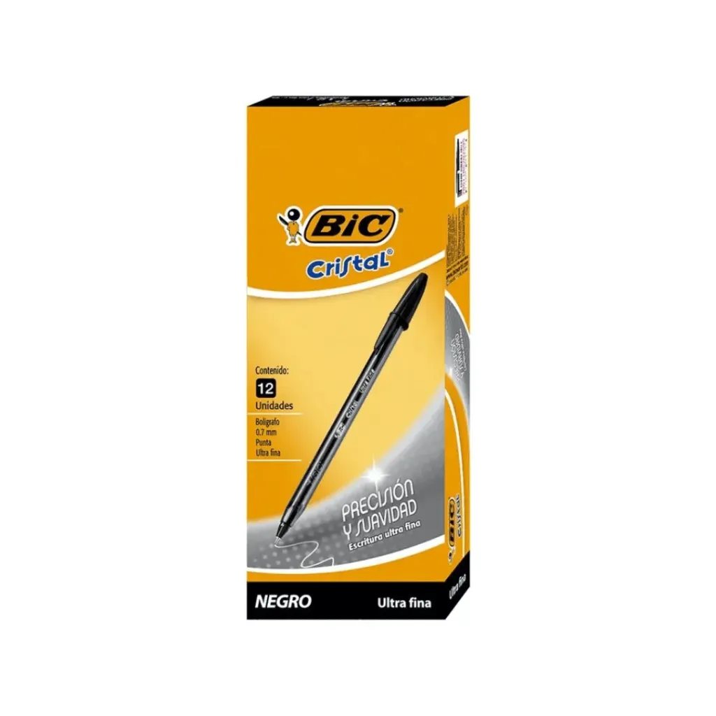 BOLIGRAFO BIC PRECISION Y SUAVIDAD ULTRAFINO NEGRO